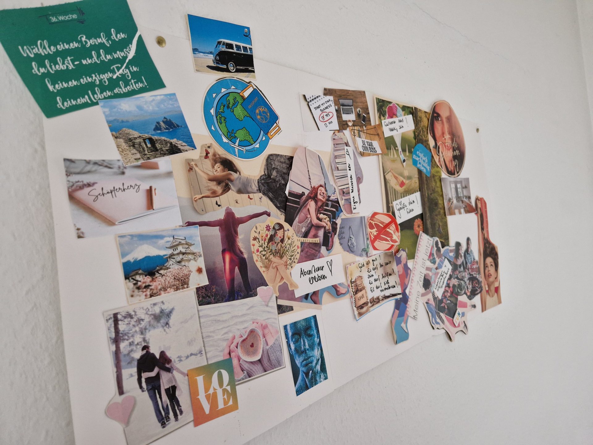 Deine visuelle Planung – Visionboard