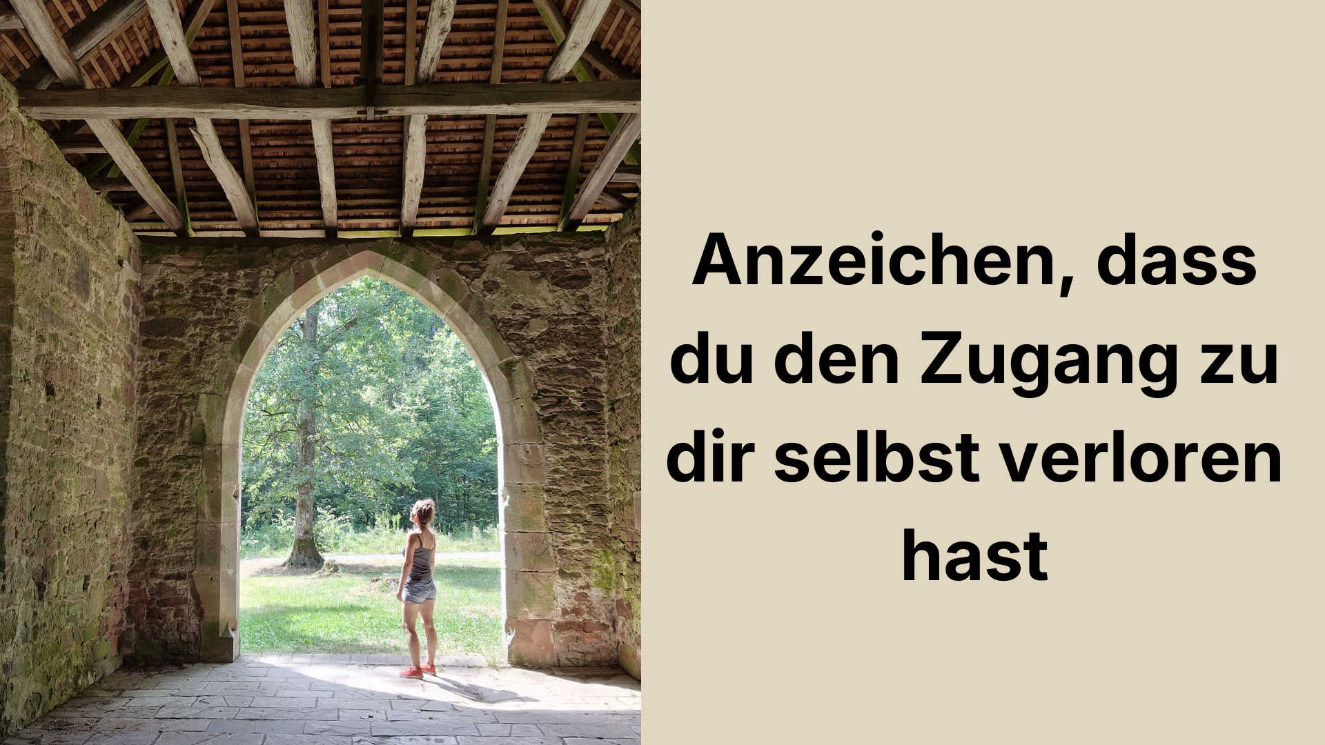 Zugang zu sich selbst verloren